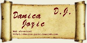 Danica Jozić vizit kartica